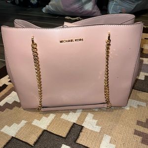 Rose colored Michael kors purse